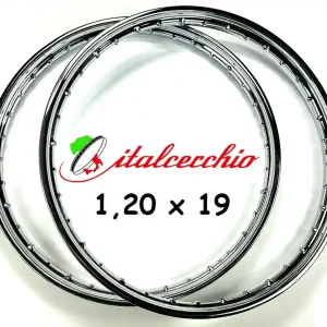 Sale 2 x Hochwertiger Felgenkranz Italcerchio Felgenbett Chrom 1,20 x 19 Felge