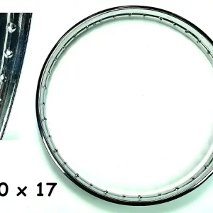 Kostenloser Versand 1 x Import Felgenkranz 17" Felgenbett Chrom 1,20 x 17 Felge