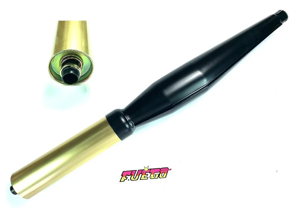 Meistverkauft TUNING Auspuff Fuego 32mm schwarz/gold