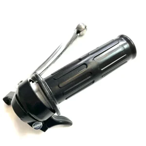 Echt IMPORT Gasgriff mit Choke Längsrille mit Chrom-Bremshebel Typ Magura