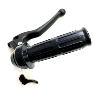 Meistverkauft IMPORT Gasgriff mit Choke Längsrille mit schwarzen-Bremshebel Typ Magura