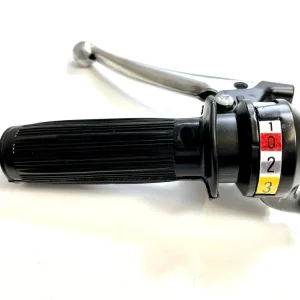 Import Schaltgriff 3-Gang Chromhebel Griffgummi mit Streifen Preisreduziert