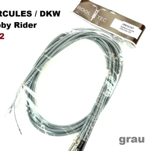 Angebot HR2 Bowdenzug SET grau 6 Stück für Hercules + DKW HOBBY RIDER Gaszug Bremszug