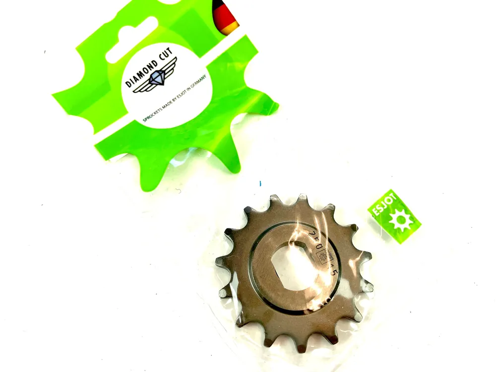 Kostenfreie Lieferung Esjot Ritzel 15 Zähne für Hercules G3 mit Sachs 50 Motor