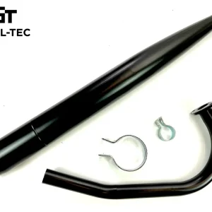 SET Tuning Krümmer P3 schwarz + Auspuff für Hercules Prima GT und GX Sichere Zahlung