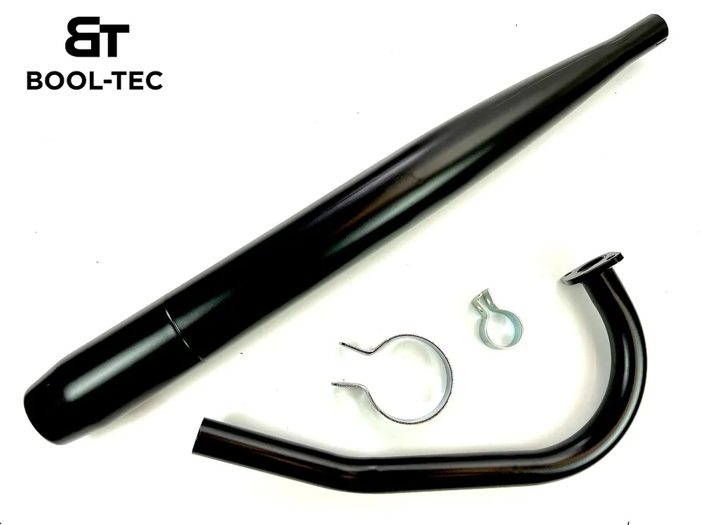 SET Tuning Krümmer P3 schwarz + Auspuff für Hercules Prima GT und GX Sichere Zahlung