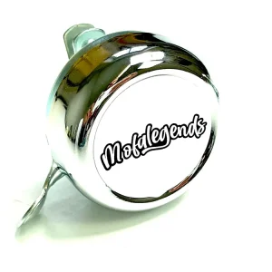 Expressversand Klingel / Schelle - chrom mit Mofalegends Schriftzug