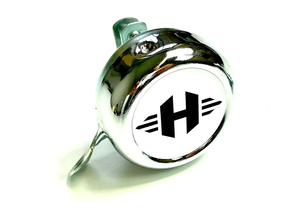 Klingel / Schelle - chrom H Logo Schriftzug Markenware