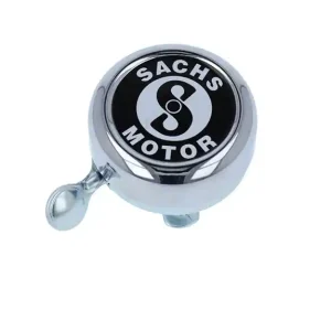 Saisonangebot Klingel / Schelle - chrom mit Sachs Schriftzug schwarz weiß