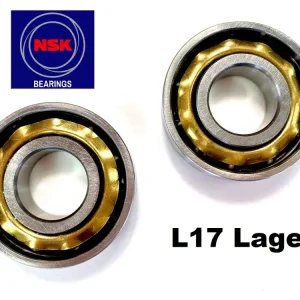Kostenloser Versand SET 2 NSK Kurbelwellen Lager L17 für Sachs 50 MK Supra Ultra 30/3 30/4