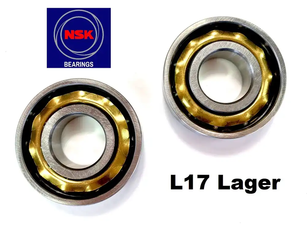Kostenloser Versand SET 2 NSK Kurbelwellen Lager L17 für Sachs 50 MK Supra Ultra 30/3 30/4