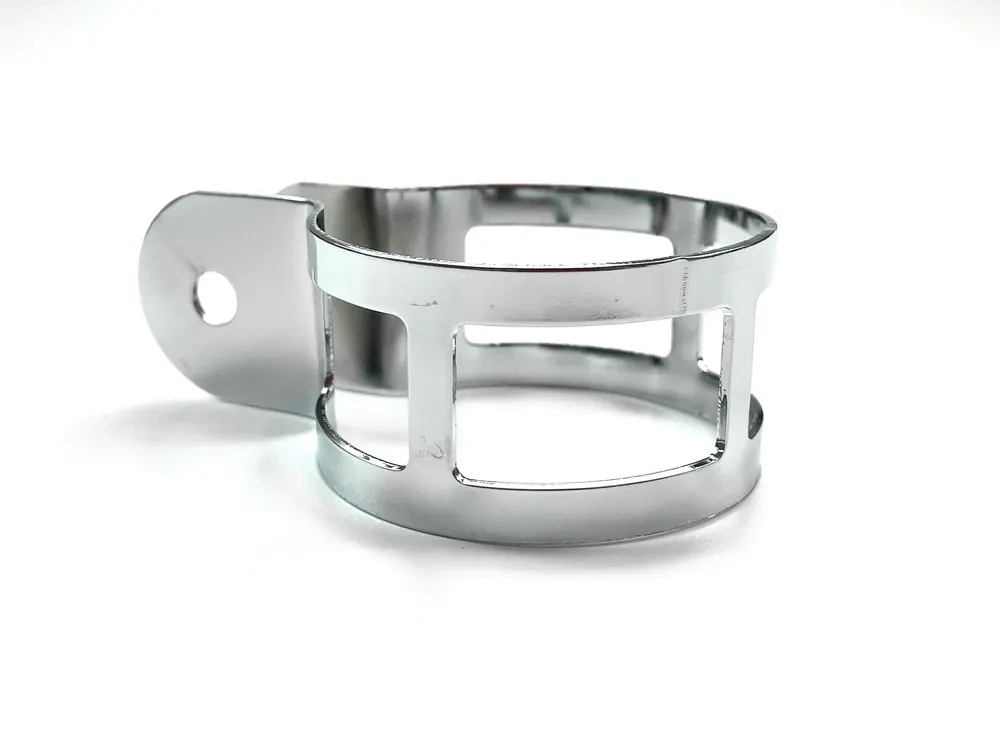 Expressversand Design Auspuffschelle 60mm Chrom