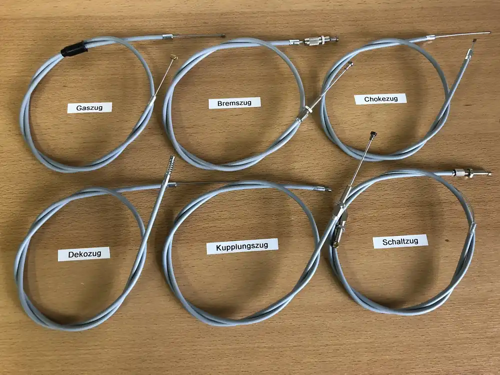 Bowdenzug SET GRAU 6 Stück für Sachs 505 mit 2-Gang Handschaltung Preiswert