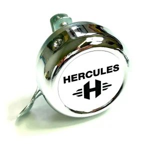 Klingel / Schelle - chrom mit Hercules Schriftzug und "H" Logo Kracherpreis