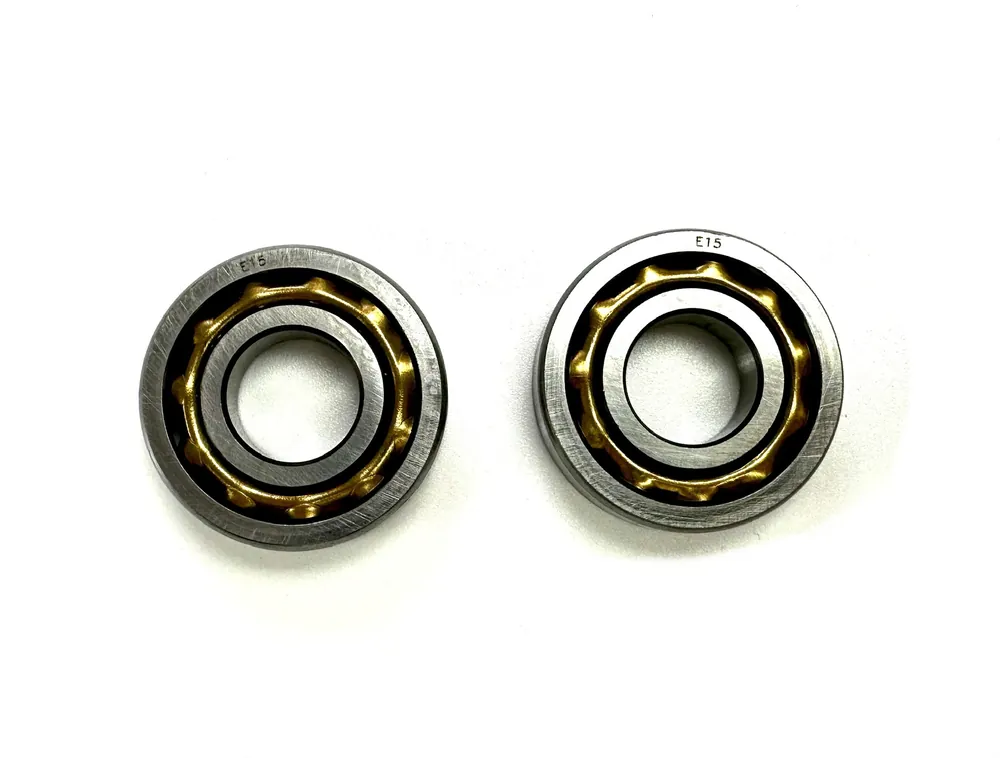 Neue Ware 2 x Kurbelwellen Lager E15 Schulterkugellager für Sachs 50