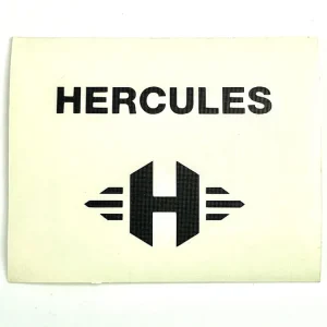 Aktuell Aufkleber schwarz "H" und Hercules für Sattelrohrstange / weiß M und Prima 2 3 4 5 6 Optima