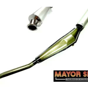 Nur Heute MAJOR SIX "Racing" Tuning Auspuff 28mm vanish / silber Hercules M Prima 2 3 4 5