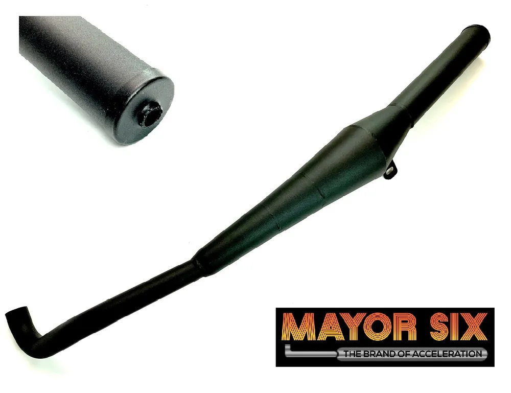 Jetzt Kaufen Hercules Auspuff MAJOR SIX "BOOSTER" Tuning 28mm schwarz M Prima 2 3 4 5 Optima