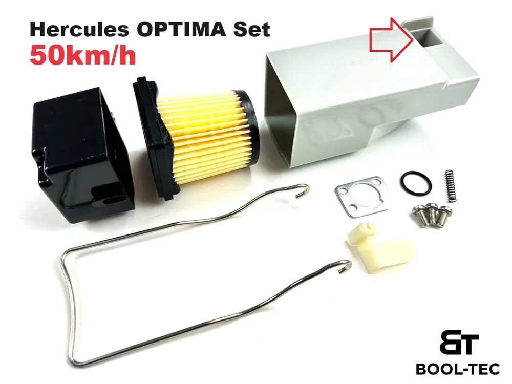 Angebot Set OPTIMA Luftfilterkasten für Hercules Mofa Moped Sachs Gehäuse Luftfilter
