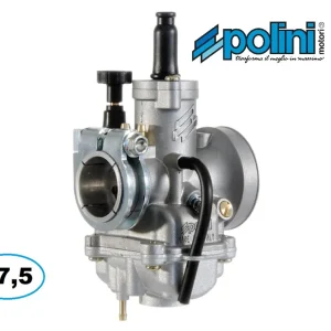 Kostenfreie Lieferung POLINI 17,5mm Vergaser CP mit Klemmflansch 24mm und Choke Knopf Mofa Tuning