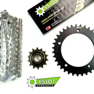 Preiswert Hercules K50 + Ultra ESJOT SET Kettenrad 35 Zähne / Zahnkranz + Ritzel 14 Zähne + Kette 110 Glieder