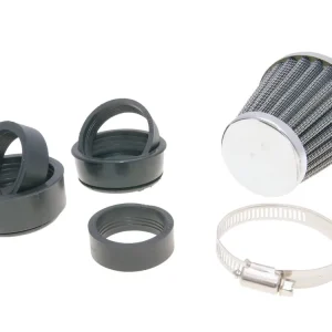 Luftfilter Powerfilter chrom 35-48mm Anschluss Universal passend Preisknaller