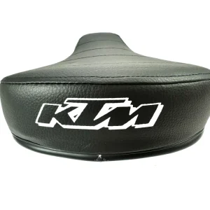 Wochenendangebot Sattel für KTM Mofa schwarz I Sitz für Typ Foxi - 505 - Pony etc. mit Aufdruck