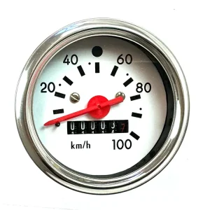 Direkt Vom Hersteller Tacho groß 60mm VDO Anschluß Tachometer 100km/h Moped Mokick Simson weiß chrom