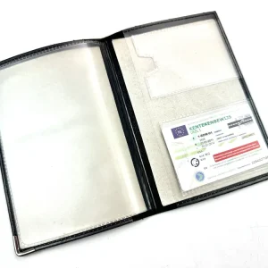 Bestpreis Dokumententasche Mäppchen für Fahrzeugpapiere schwarz