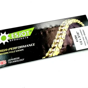 Markenware Original ESJOT / Kette 112 Glieder 415 H für Mofa Moped Teilung 1/2 x 3/16
