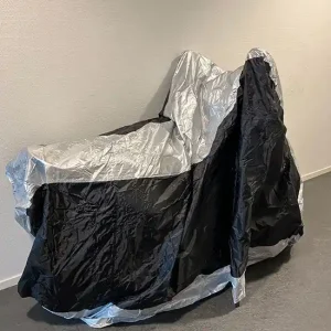 Neue Ware Abdeckplane für Mofa und Moped grau schwarz