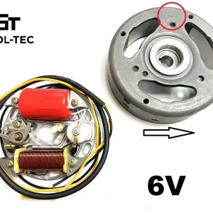 Zündung mit Polrad 6V 17W rechtsdrehend Puch Maxi Hercules GT GX Lichtmaschine KTM SM25 Preiswert