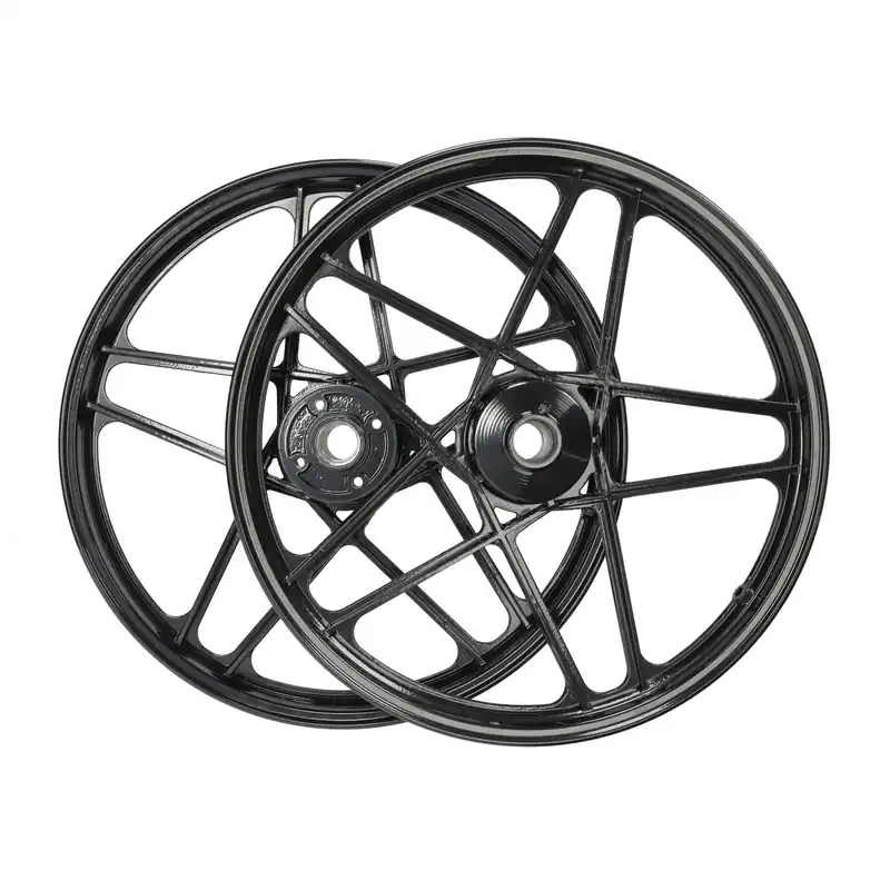 Felgensatz schwarz 17 Zoll für Hercules Prima 2 3 4 5 6 Optima Moped Sternfelge Mega-Angebot