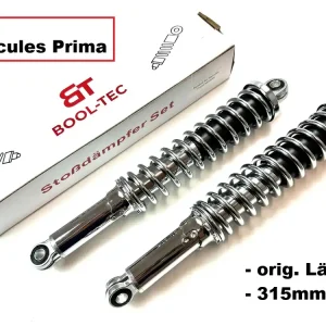 Stoßdämpfer chrom für Hercules Prima 2 3 4 5S Optima orig Länge 315mm BOOL-Tec Bestseller