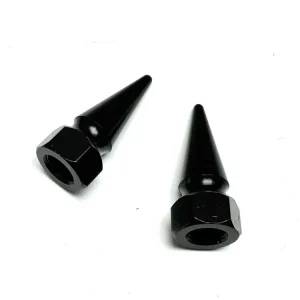 Ventilkappen Universal für Mofa und Moped - Design Spike schwarz Neu