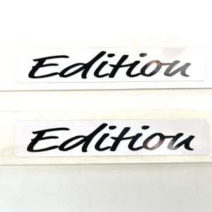 Jetzt Bestellen 2 Stück Trittbrettaufkleber "EDITION" weiß für Hercules Prima Aufkleber Trittbrett