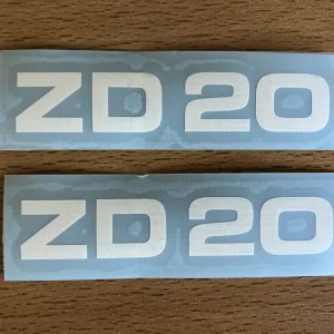 2 Trittbrettaufkleber passend für Zündapp 446 ZD20 Neuheit