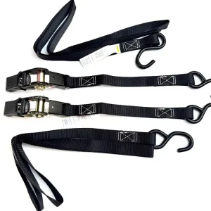 Aktuell 2 Spanngurte Zurrgurte mit Ratsche und Haken Befestigungsgurte Sicherungsgurte