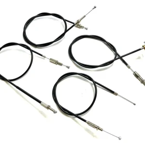 Bowdenzüge SET schwarz (4 Stück) passend für Zündapp 434 Bergsteiger M25 M50 Mofa Moped Echt