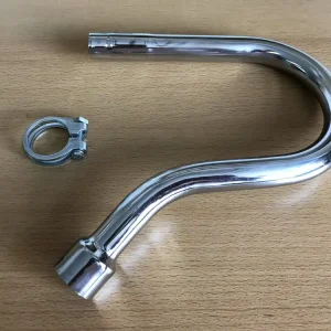 Nur Heute Krümmer passend für Zündapp R50 Roller / inkl. Schelle 561