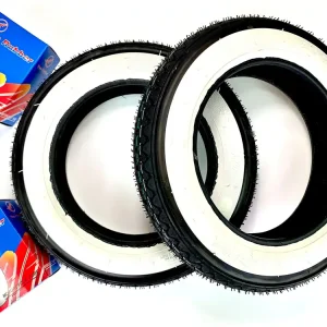 SET 10 Zoll Reifen Weisswand 3,00 x 10 inkl. 2 Schläuche Gratis Versand