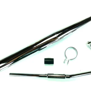 Sonderaktion SET Auspuff und Krümmer passend für Zündapp ZR10 ZR20 ZD25 Mofa Moped Typ 447 446 Schalldämpfer