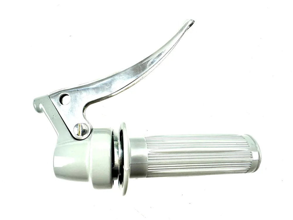 Gasgriff GRAU passend für Zündapp Combinette, Rex, Zweirad Union, Gasdrehgriff Oldtimer Neuheit