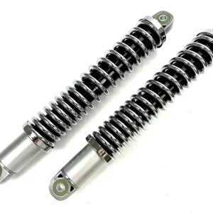 Stoßdämpfer 320mm silber / chrom passend für Zündapp 529 C50 KS50 GTS50 Federbeine Solange Der Vorrat Reicht