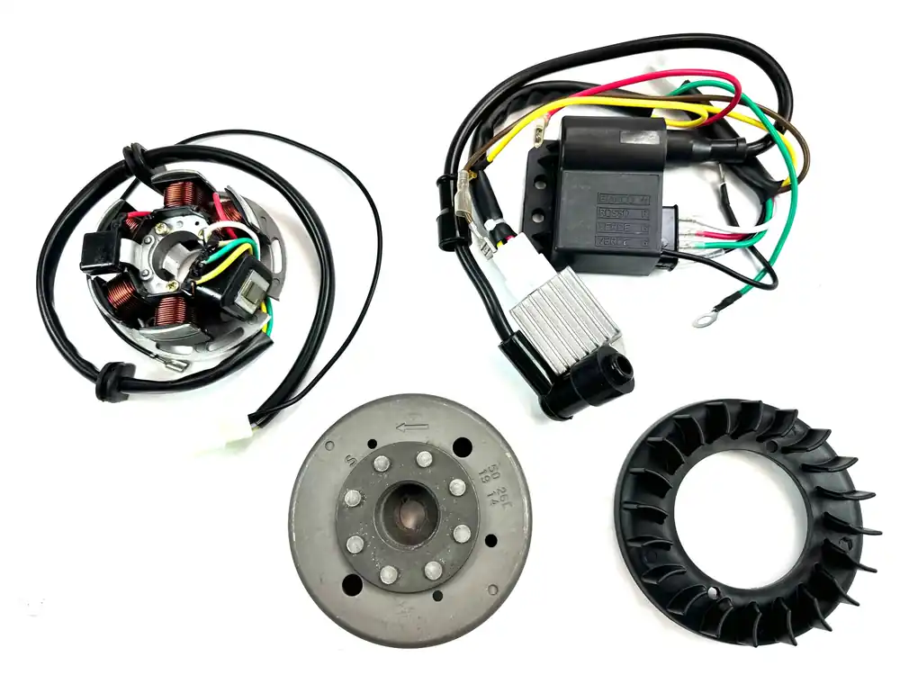 Gratis Versand Eiertank 12V Lüfter Stern Zündung Kontaktlos Gleichstrom Kreidler Gebläsegekühlt