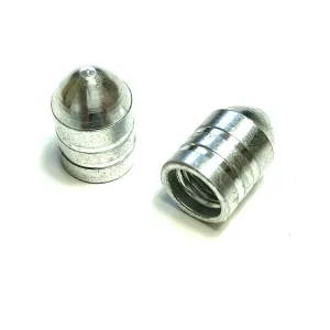 2 Ventilkappen Patrone mit 2 Streifen silber Sonderaktion