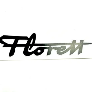 Aufkleber schwarz "Florett" Schriftzug für Kreidler Expressversand