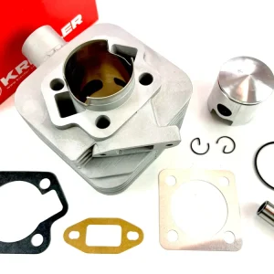 Wochenendangebot 60ccm Zylinder mit Kolben 44mm 6,5PS für Kreidler Florett mit Gebläsekühlung / schräger Einlass