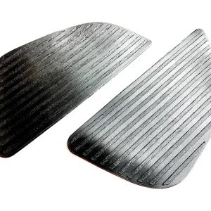 Kreidler Florett K54 / 2 x Kniekissen gestreift Benzintank Tankgummi SET schwarz Preiswert