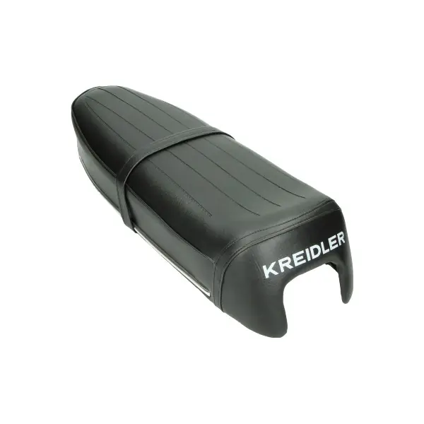 Sitzbank Kreidler Florett Model 1973 schwarz hinten offen für Werkzeugkasten Kostenloser Versand